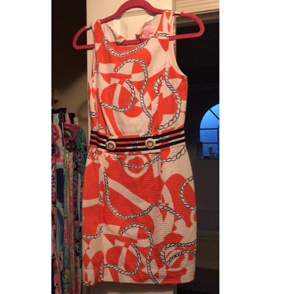 Lilly Pulitzer Kirkland Dress Booze Cruise Sz 2 - Picture 2 of 3